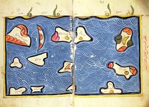 The Indian Ocean, from an Atlas by Abu Muhammad Al Idrisi or Edrisi